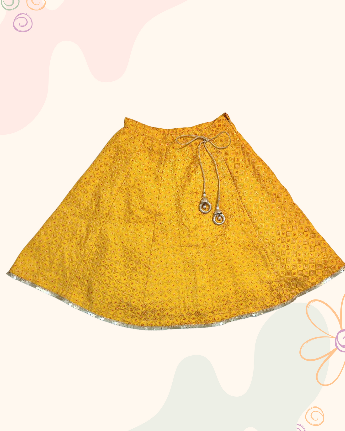 The Yellow Silk Lehenga Set