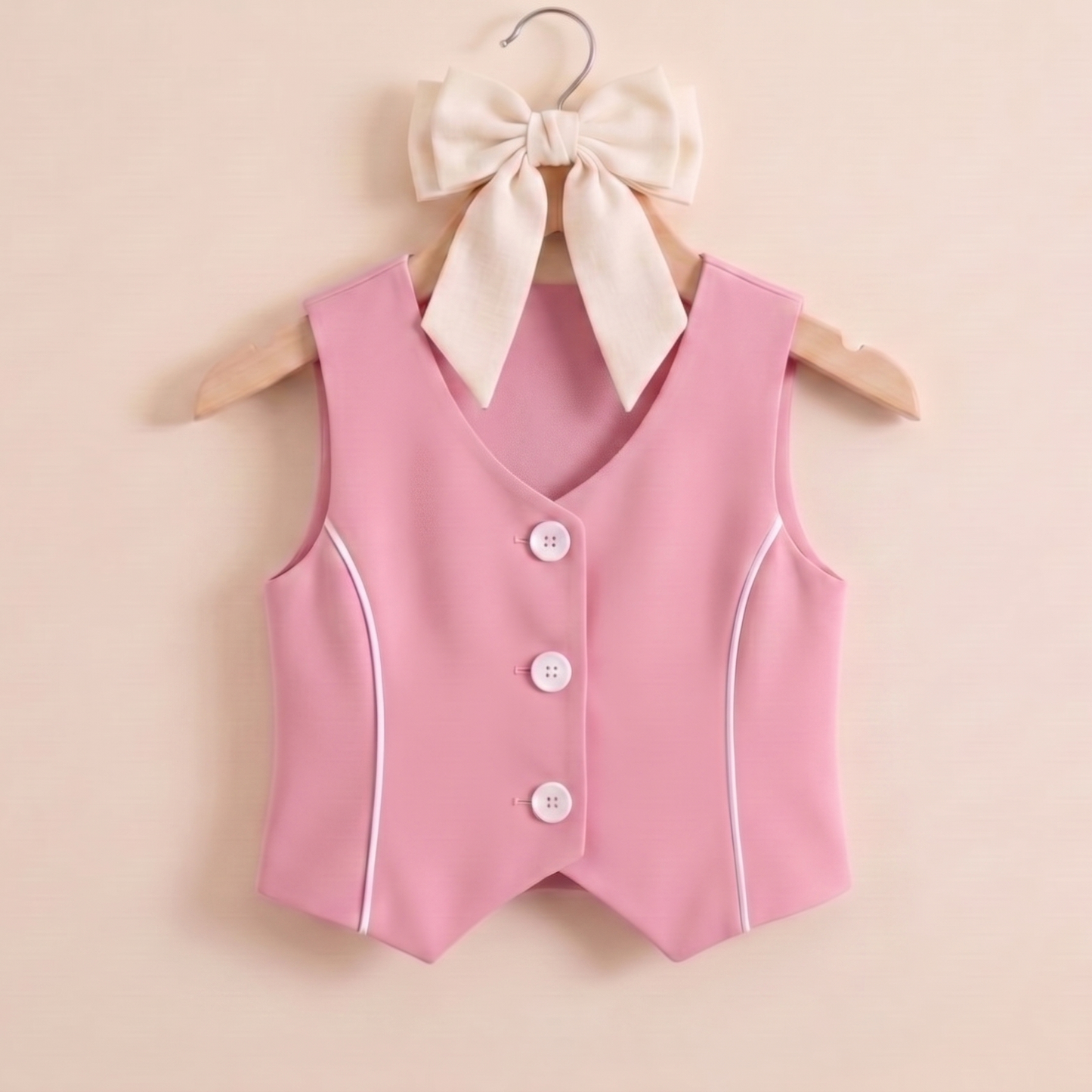Pink Waist Coat Top
