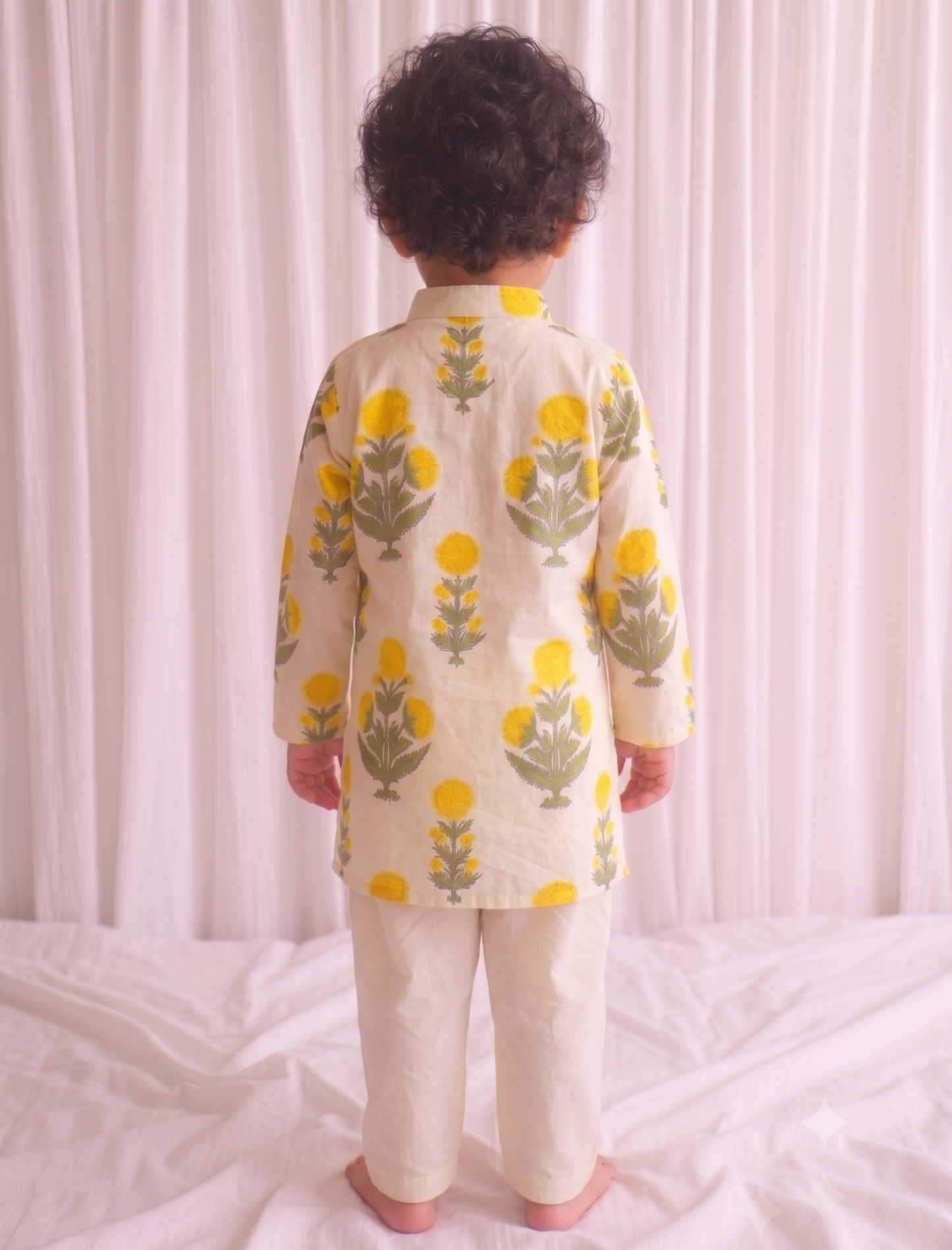 Floral Kurta Set For Boys