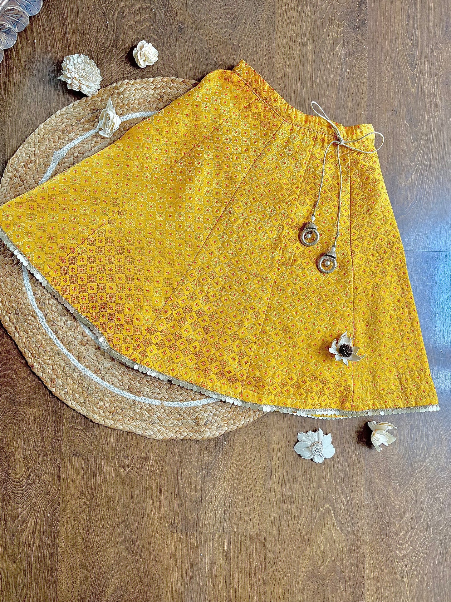 The Yellow Silk Lehenga Set