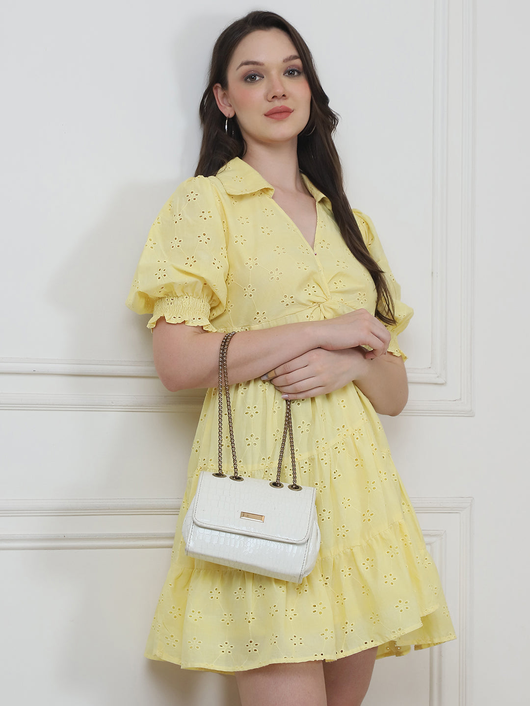 The Lemonade schiffli dress