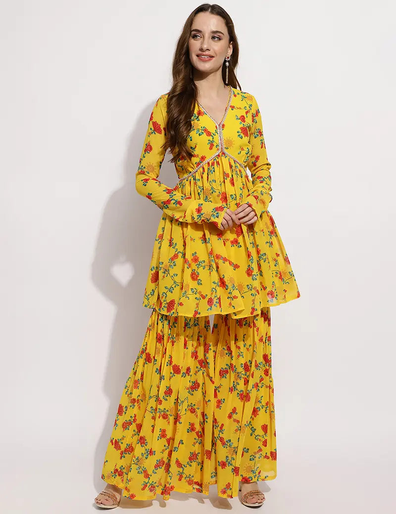 The Marigold sharara set