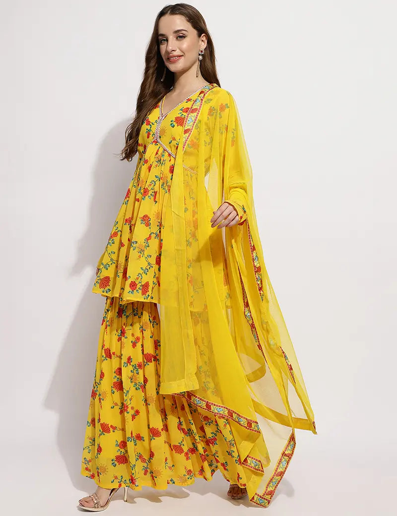 The Marigold sharara set
