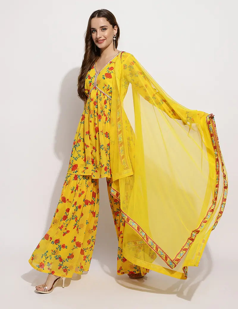 The Marigold sharara set