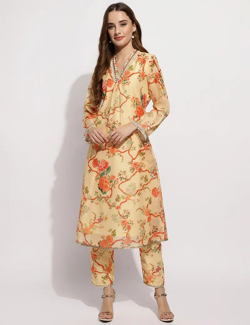 The gulmohar kurta set