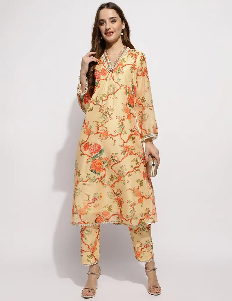 The gulmohar kurta set