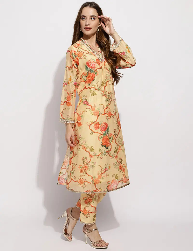 The gulmohar kurta set