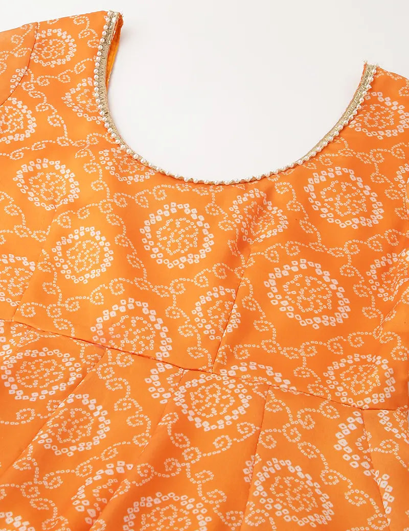 The Zohra anarkali set-Yellow