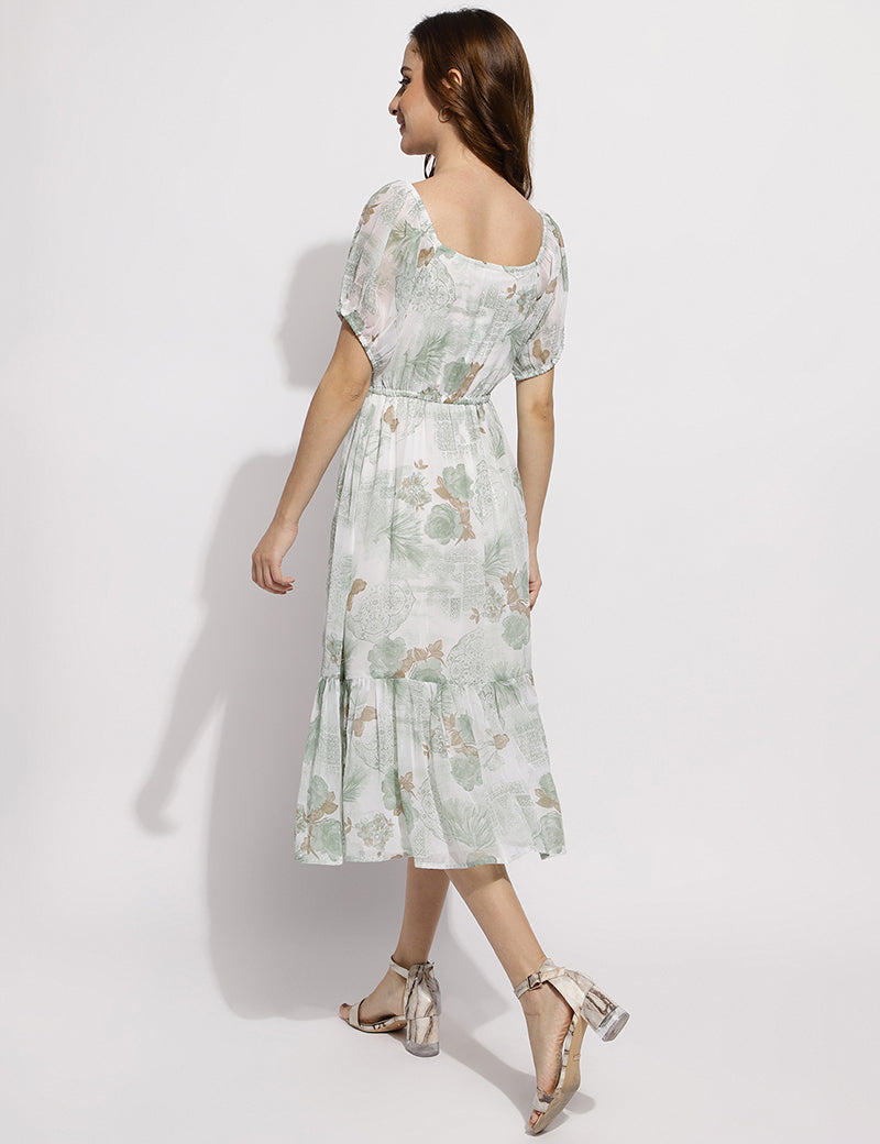 The Flower me pretty dress- Green