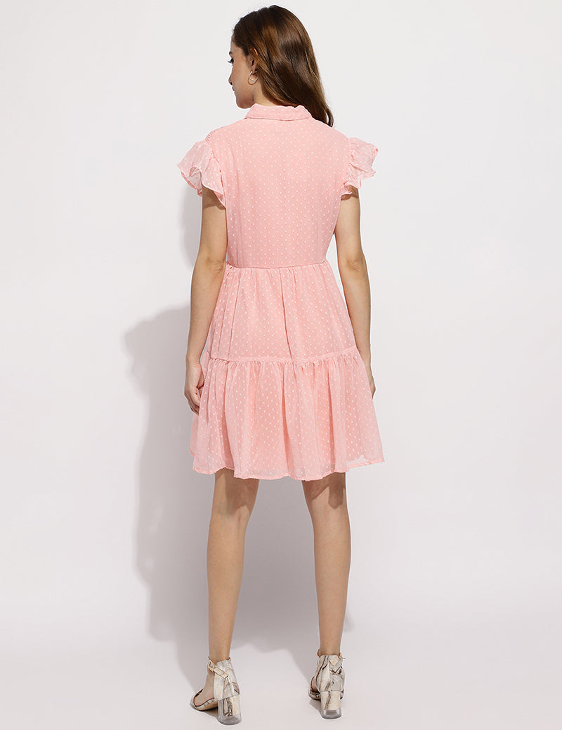 The Izzy tiered dress-Peach