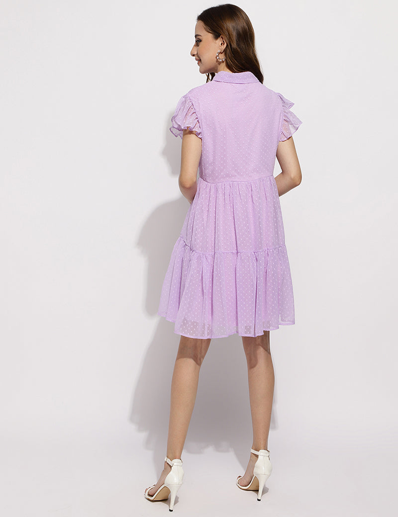 The Izzy tiered dress-Purple