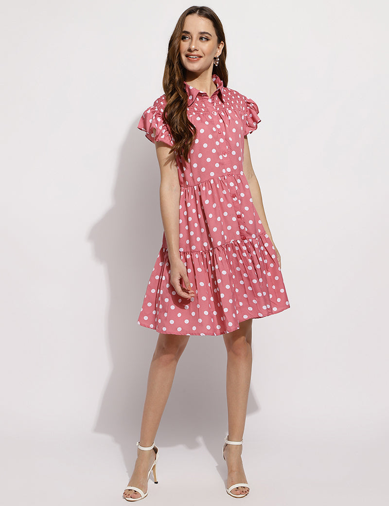 The polka me please dress-Pink
