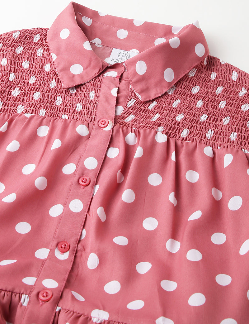 The polka me please dress-Pink