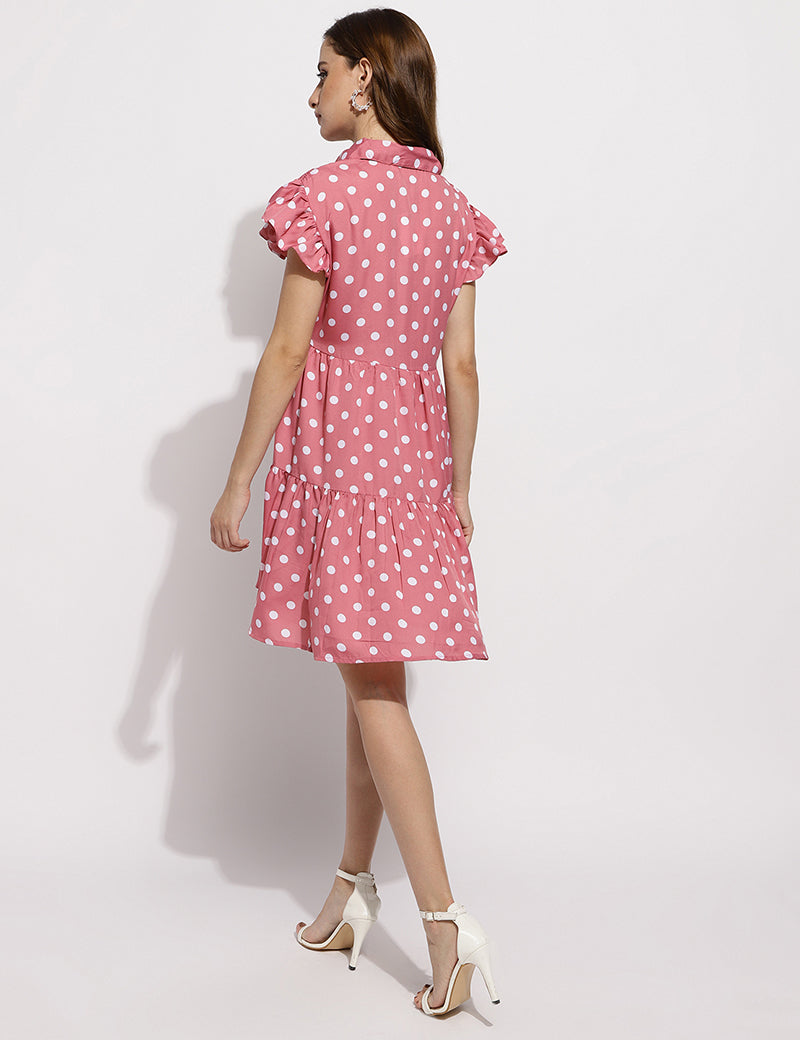 The polka me please dress-Pink