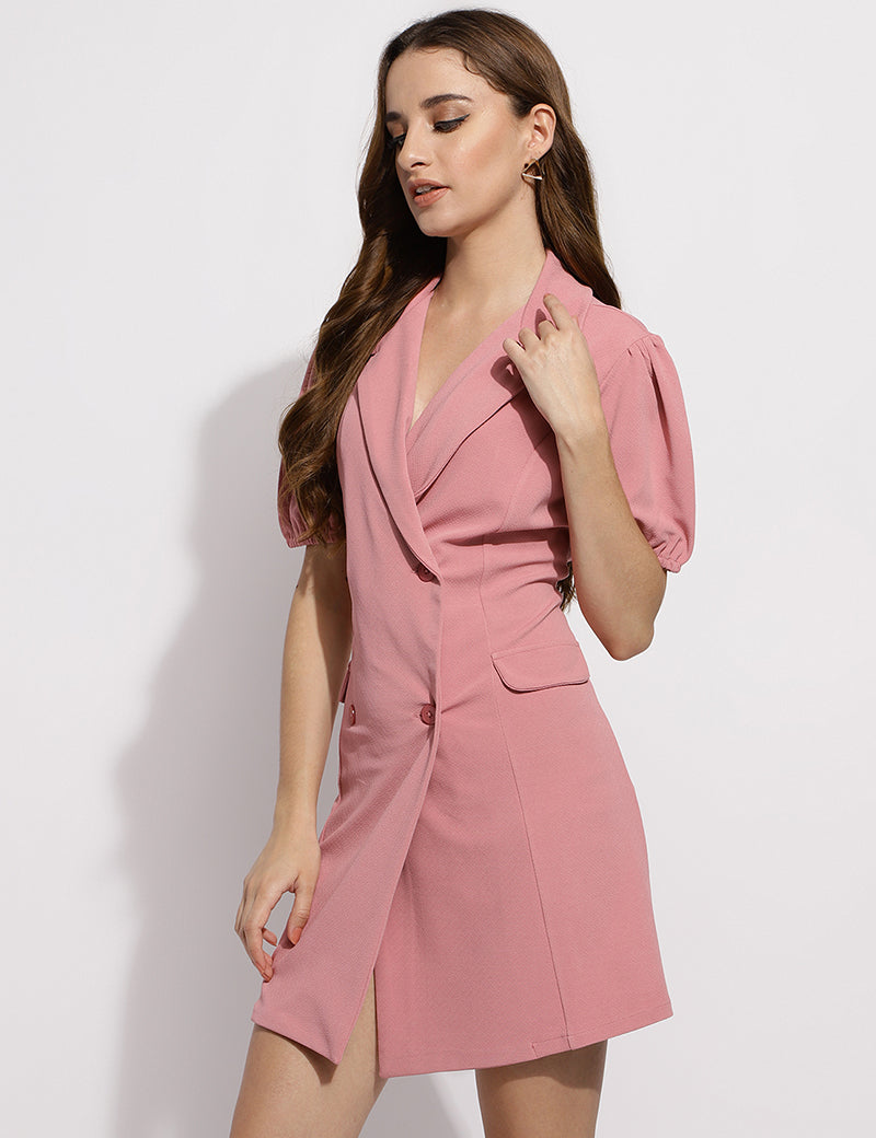The Vivian blazer dress- Pink