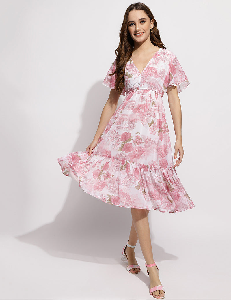 The Flower me pretty dress- Pink