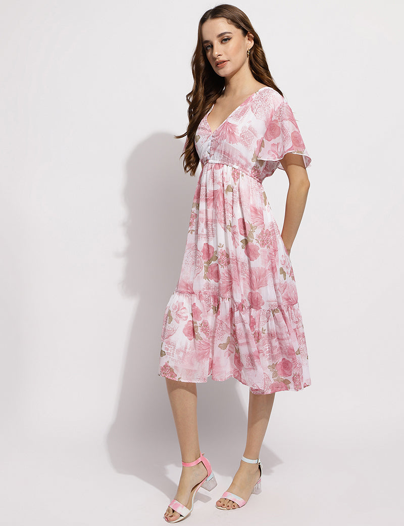 The Flower me pretty dress- Pink