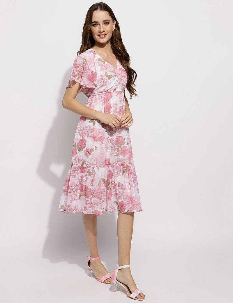 The Flower me pretty dress- Pink