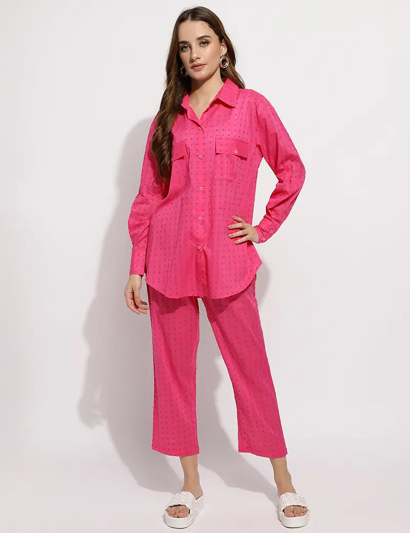 The Lhea Co-ord set- Pink