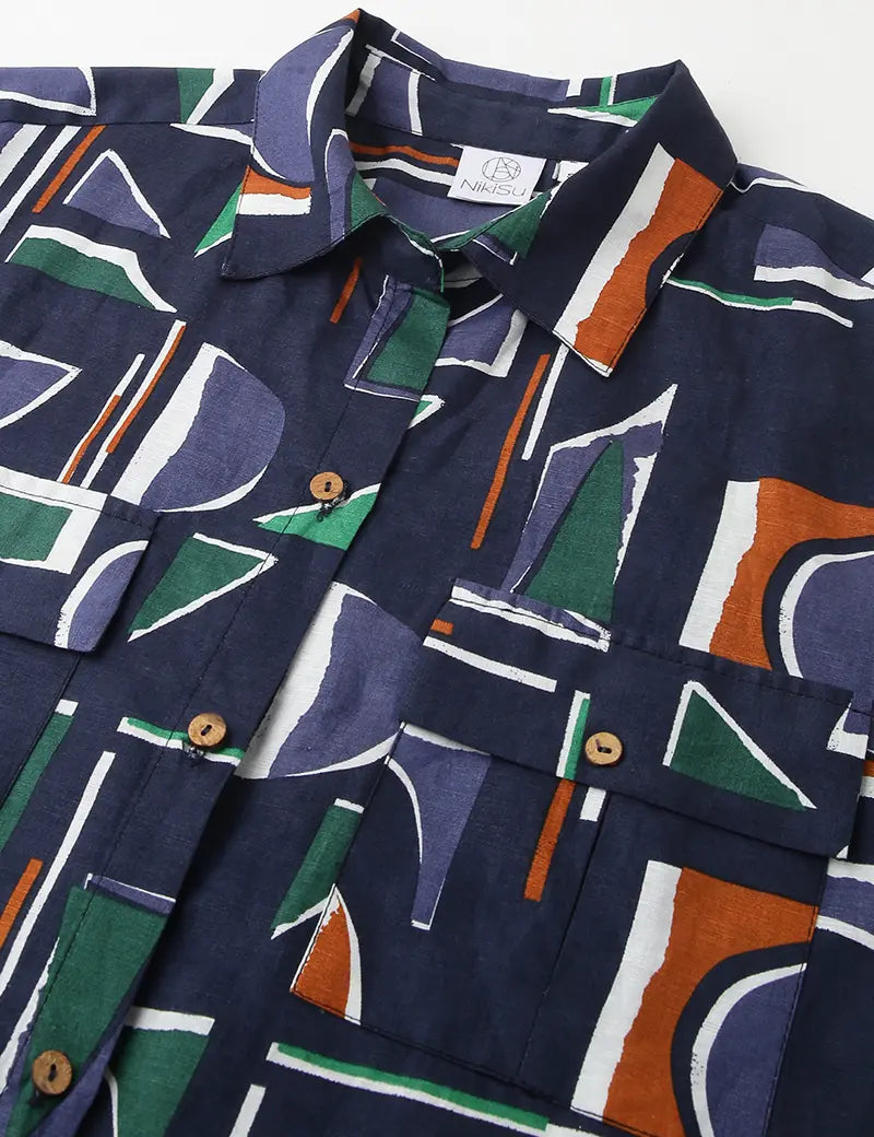 The abstract co-ord set- Blue