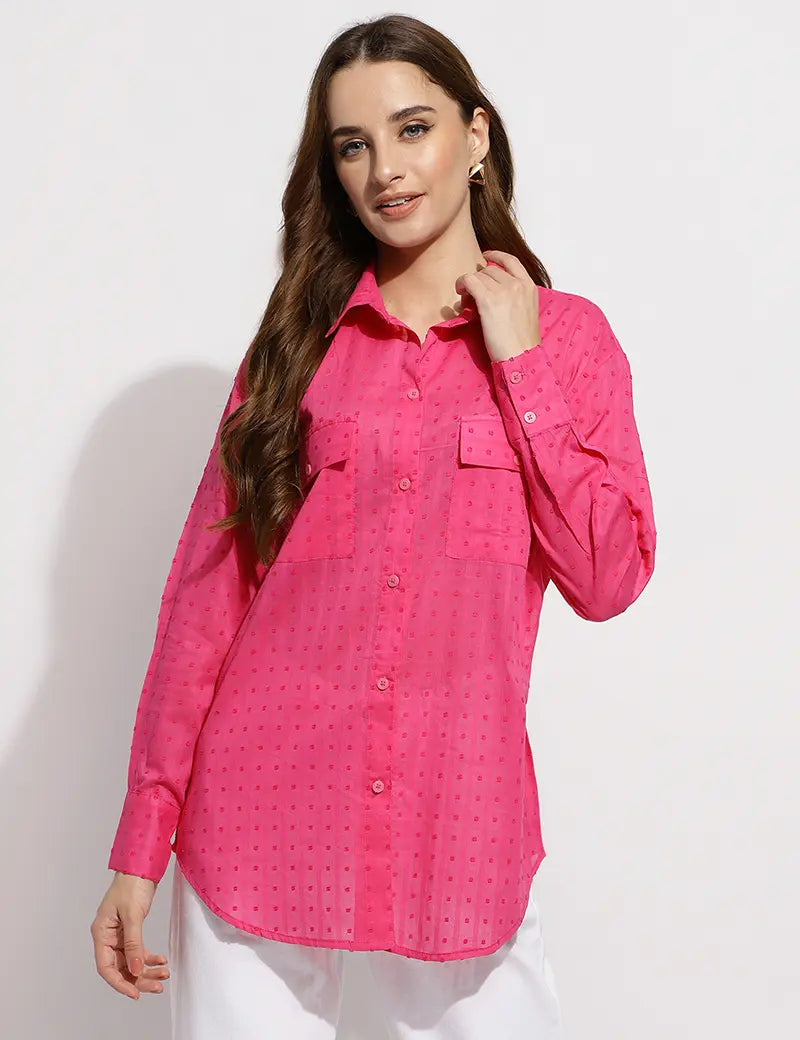 The Lhea shirt-Pink
