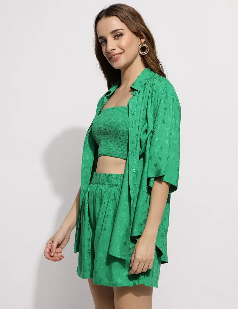 The Beach please Co-ord set- Green