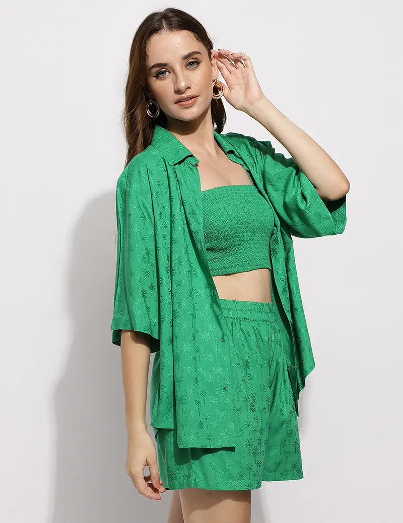 The Beach please Co-ord set- Green