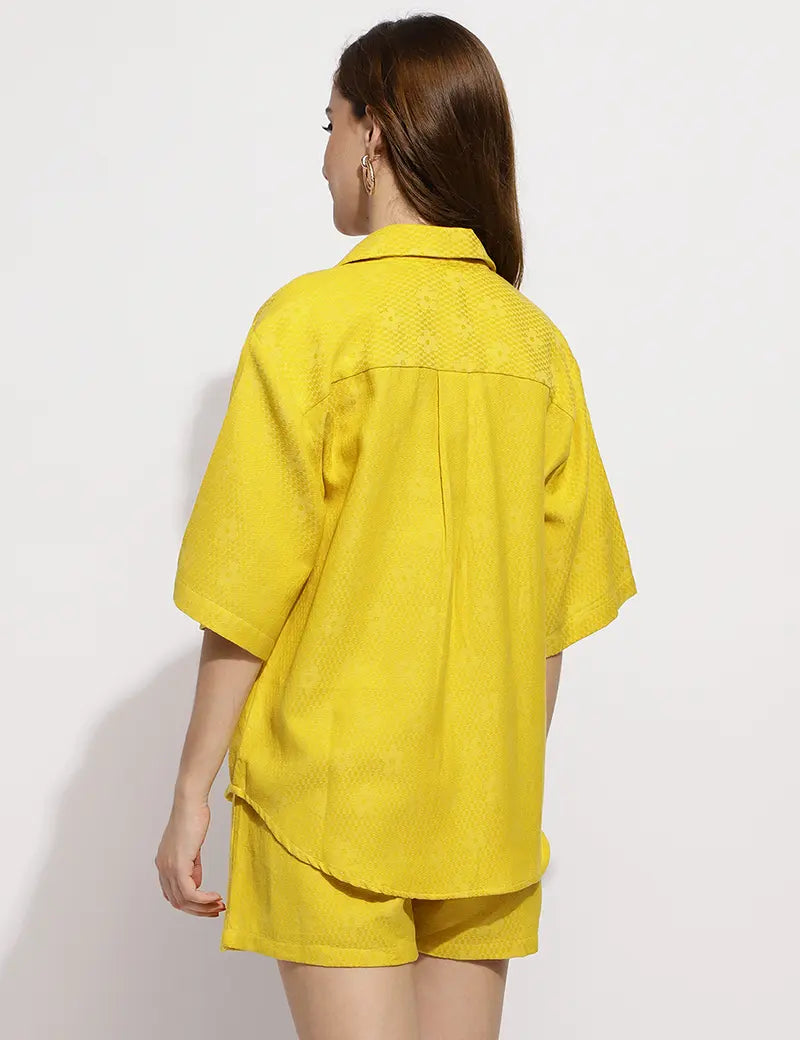 The Beach please Co-ord set- Yellow