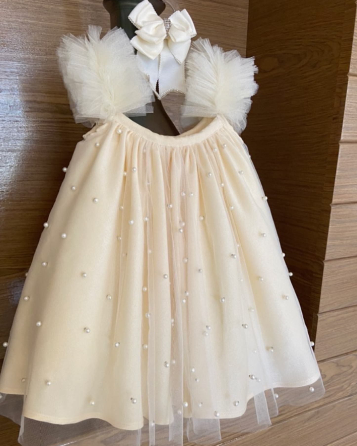 The Pearl Princess Frock-White