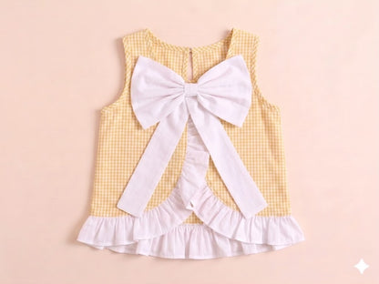 Frilly Fun Co-ord set-Yellow