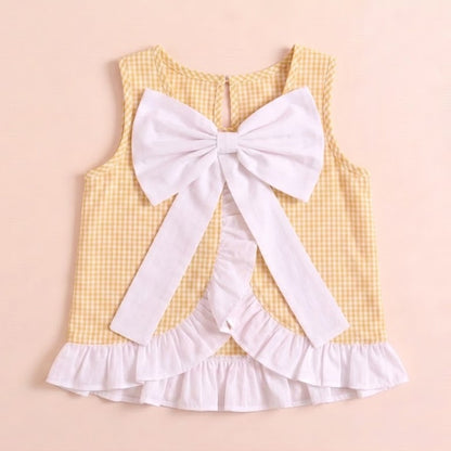 Frilly Fun Top-Yellow