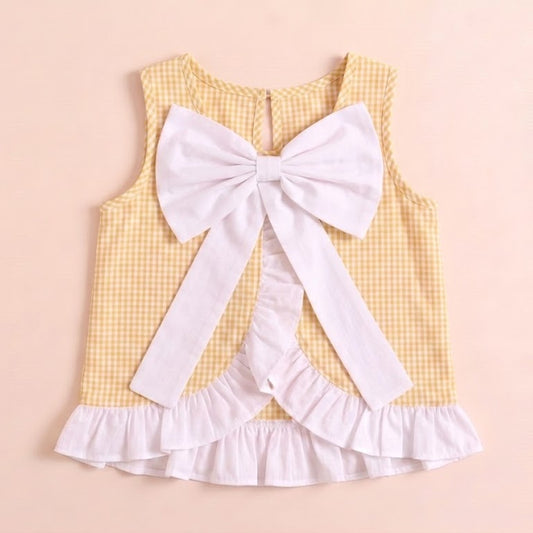 Frilly Fun Top-Yellow