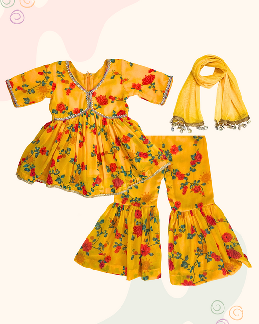 The Marigold sharara set