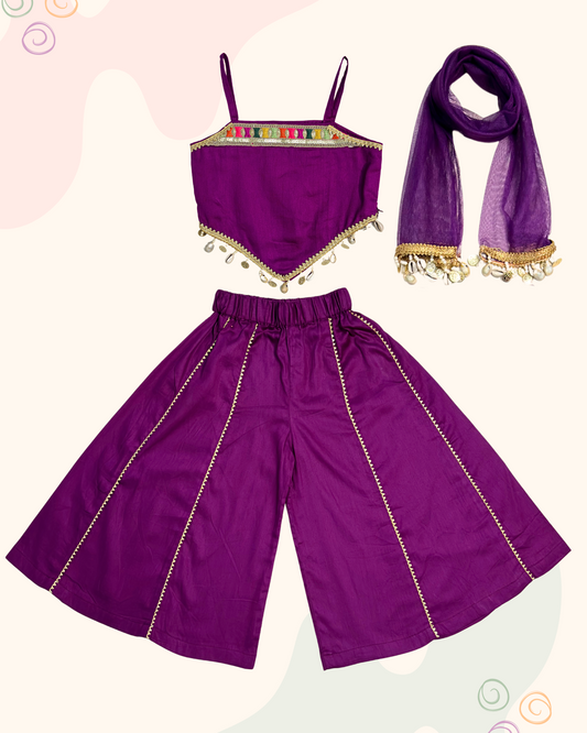 The Boho Flared Palazzo Set