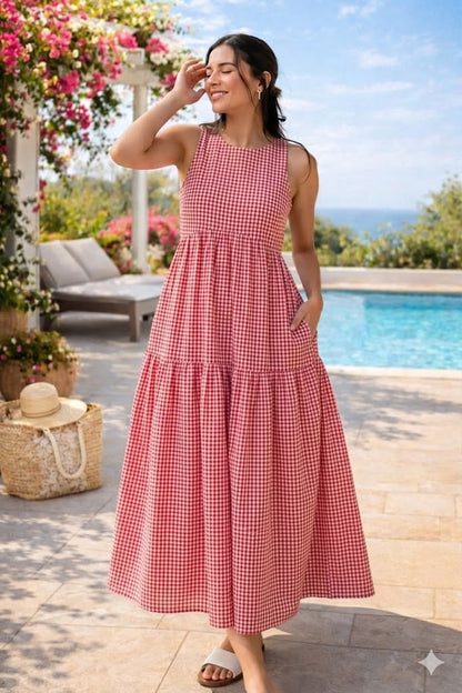 Gingham Checks Dress