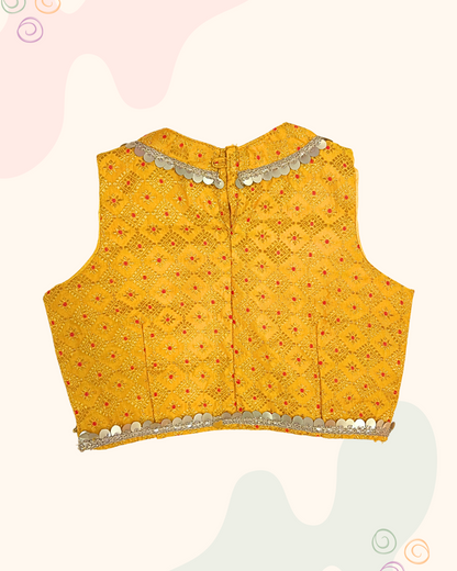 The Yellow Silk Lehenga Set
