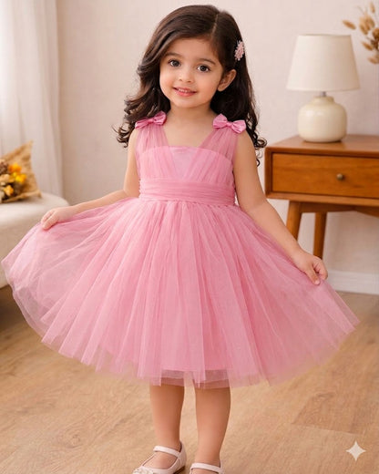 The Frilly Fun Tulle Frock-Pink