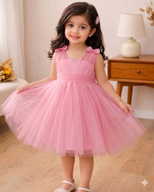 The Frilly Fun Tulle Frock-Pink
