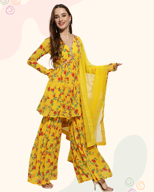 The Marigold sharara set