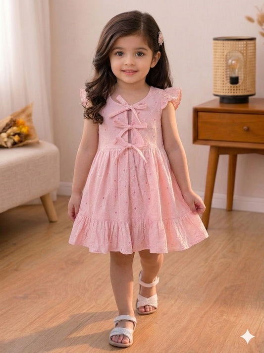 Schiffli Cotton Frock