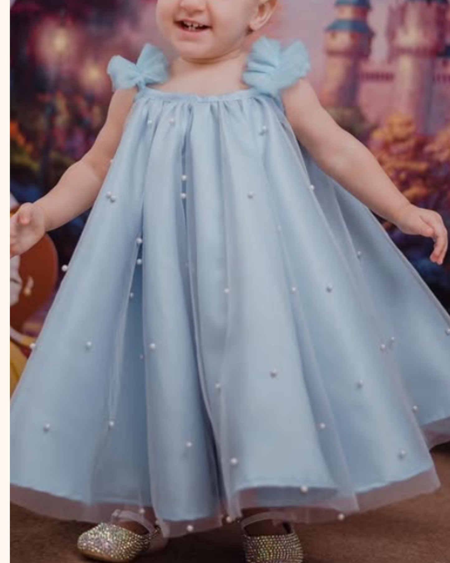 The Pearl Princess Frock- Blue