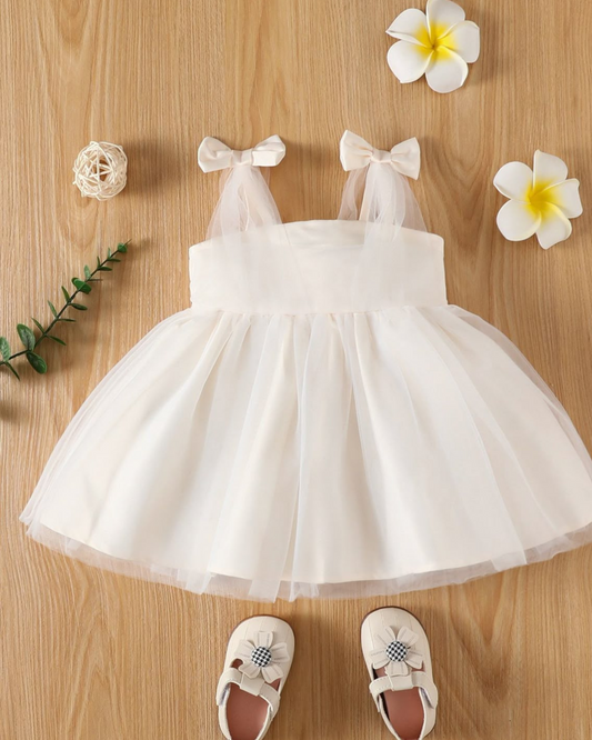 The Frilly Fun Tulle Frock-White