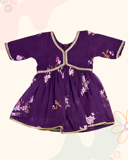 The Purple sharara set