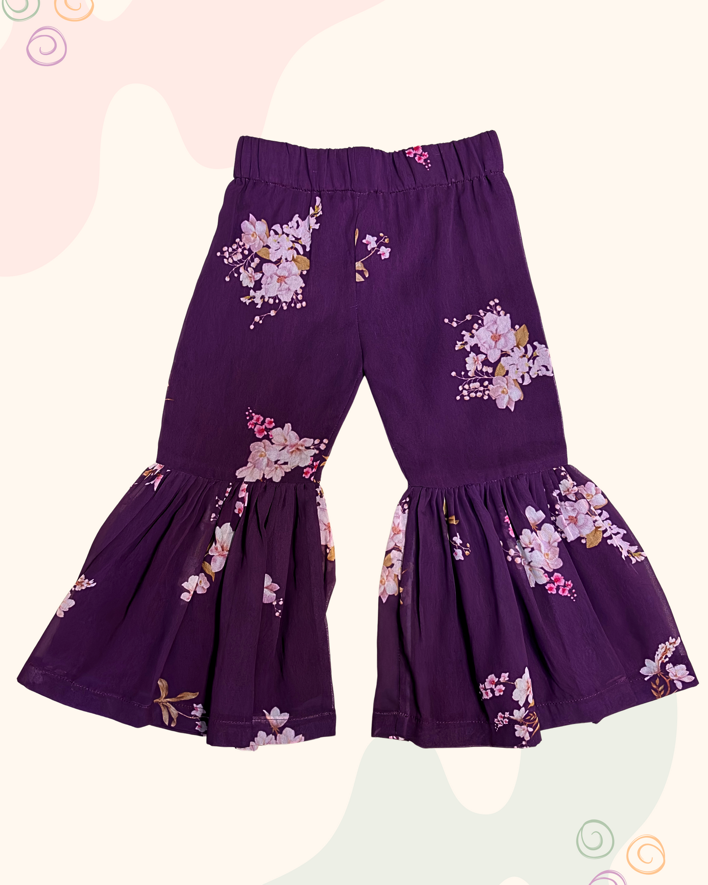 The Purple sharara set