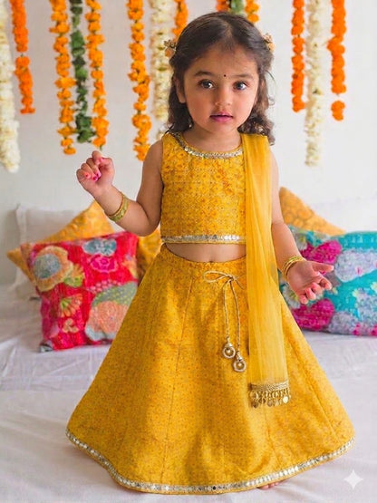 The Yellow Silk Lehenga Set