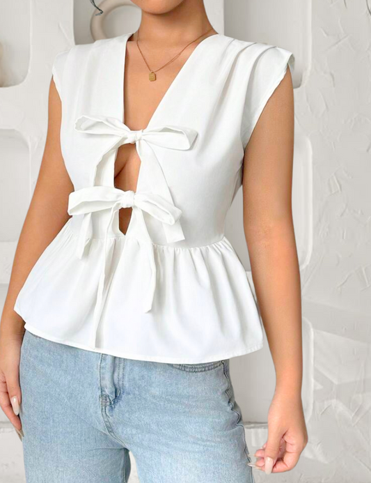 White Bow top