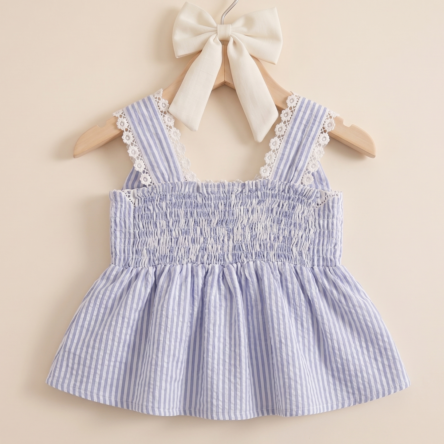 Striped Bow Top