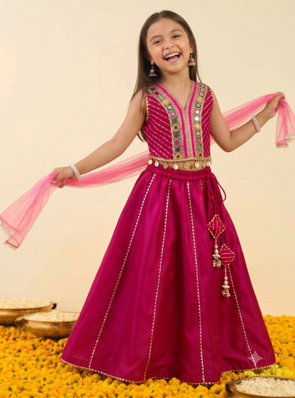 Leheriya Lehenga Set