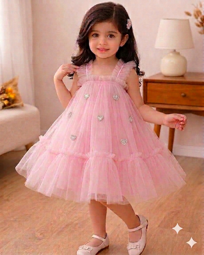 The fairy world frock-Pink