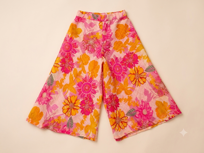Floral Pepulm Kurta and palazzo set